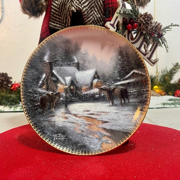 Holiday A Christmas Thomas Kinkade Plate Poshmark